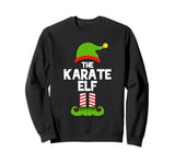 Funny The Karate Elf Christmas Family Party Pajama Sweatshirt