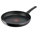 Tefal Titanium Essential Frying Pan 30 cm, High-Performance Non-Stick Coating, Metal Spatula Safe, All Hobs excluding Induction, B9410744