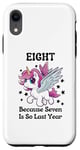 Coque pour iPhone XR Unicorn a 8 ans parce que 7 c'est si l'année dernière