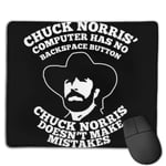 Chuck Norris Doesnt Make Mistakes Quote Customized Designs Non-Slip Rubber Base Gaming Mouse Pads for Mac,22cm×18cm， Pc, Computers. Ideal for Working Or Game