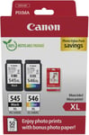 Canon PG-545 XL CL-546 VALUE Pack of 2 cartridges Black Colour 