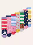 Mini Boden Kids' Animal Socks, Pack of 7, Multi