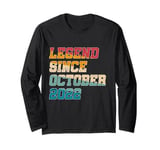 2 Year Old Legend Since October 2022 Vintage 2nd Birthday Long Sleeve T-Shirt