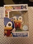 Figurine Funko Pop - Sonic Le Hérisson N°918 - Sonic Anneaux Dispersés (71557)