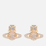 Vivienne Westwood Carmela Bas Relief Gold-Tone Earrings