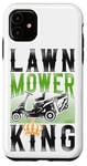 iPhone 11 Lawn Mower Mowing Dad Father Landscaper Tractor Lawn Mower Case