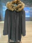 Saint Jacques Short Coat Fur Wool Cashmere Jacket Parka New 42 XL