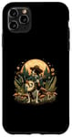 Coque pour iPhone 11 Pro Max Chien amusant jouant au banjo Esthétique Cottagecore Guitare