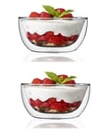 Vivo 10.5cm Serving Bowls, Double Walled, Dishwasher Safe, Heat Proof (Set of 2)