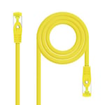 Blendend Câble réseau LSZH Catégorie 6A SFTP AWG26 jaune, longueur 3 m, conçu pour les installations nécessitant une haute efficacité et une protection contre les interférences électromagnétiques