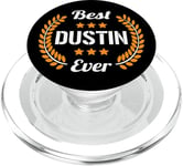 Best Dustin Ever Dicton amusant Prénom Dustin PopSockets PopGrip pour MagSafe