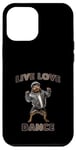 Coque pour iPhone 12 Pro Max Live Love Dance Cool Dog Hip Hop Vibes