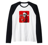 Enter the Xmas with the Grim Reaper and His Scythe Outfit Raglan Baseball Tee