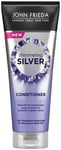 John Frieda Shimmering Silver Conditioner 250 ml, Toning Conditioner for Dull or