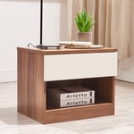 Home Accessories 2 Drawers Bedside Tables With Open Shelves Espresso Bedside Table Simple Modern Bedroom Furniture Bedside Locker Table Bedside Tables Storage Tower Furniture Bedside Side Simple