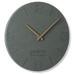 FLEXISTYLE Horloge Murale décorative ECO 30 cm avec Aiguilles en Bois silencieuses et Design Unique