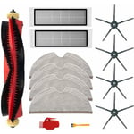 Yozhiqu - Kit de 13 pièces pour aspirateur Xiaomi Roborock S6 S60 S65 S5 Max S6 maxv S6 Pure Accessoires, 1 Rouleau de balais, 2 filtres, 4 Chiffons