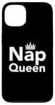 Coque pour iPhone 13 Nap Queen, j'aime dormir et reposer mes yeux