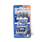 Gillette Sensor 3 Comfort Disposable Razors  x4