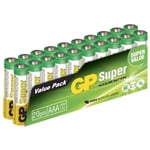 GP Super Alkaline AAA batteri, 24A/LR03, 20-pack