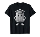 Garbage Trash Can Cartoon Character Design T-Shirt