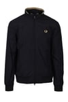 Fred Perry Mens Brentham Jacket Black - Size 3XL