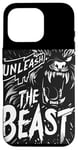 Coque pour iPhone 16 Pro Déclaration cool Unleash the Beast pour garçons et filles