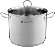 Ambition Kastrull Med Lock Stor Acero 34Cm 22L 60829 Induktion Gas Inox