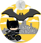 Baby On Board Suction Sign With DC BATMAN Graphics