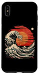 Coque pour iPhone XS Max Art japonais Grande vague Coucher de soleil Kanagawa Japon Esthétique