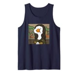 Funny Duck-Lisa Portrait, Hilarious Duck Mona Lisa Art Humor Tank Top