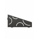 Schluter - FF/Tablette d'angle mural SHELF-S3 curve Gris Anthracite