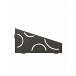 Schluter - Tablette d'angle mural SHELF-S3 curve Gris Anthracite