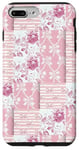 iPhone 7 Plus/8 Plus Light Pink Flowers & Bows Gingham Coquette Girly Aesthetic Case