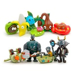 LINGJIA Plants vs. Zombies Toys 10pcs/set Game Plants Vs Zombies 2 : It's About Time Pvc Toy Boat, Sandy Beach, Plane Zombies Figure Model Kids Gift Toy