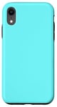 Coque pour iPhone XR Couleur bleu électrique simple