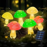 Lampe Solaire Exterieur Jardin,8 Modes Champignons Lampes Solaires,Decoration Jardin Exterieur Solaire Etanche,Lumiere Solaire Deco Pour Patio Cour Porche Balcon