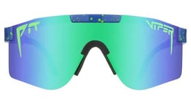 Paire de lunettes pit viper the leonardo polarized double wide bleu