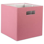 DII Collection de rangement en poly-cube rigide, pliable, solide, petit, rose