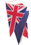 Kings Coronation Triangle Bunting Union Jack Fabric Flag 20ft 10 Street Party