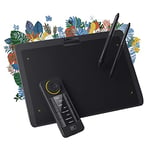 Xencelabs Pen Tablet Medium Bundle Professionnelle Tablette Graphique sans Fil avec Quick Keys, 2 Stylets sans Batterie 12 Pouces Ratio 16:9 Tablette Dessin Graphique pour Windows-Arm/Win/Mac/Linux