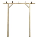 Pergola de Jardin en bois pin 200 x 40 x 205 cm parfait pour plantes fleur installation simple durable