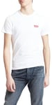 Levi's 2-Pack Crewneck Graphic Tee T-Shirt Homme Housemark - White/ Mid Tone Grey Heather (Neutre) XL