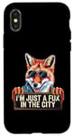 Coque pour iPhone X/XS I'm Just a Fox in the City Design Cool Urban Design