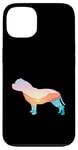 Coque pour iPhone 13 Bully Dog Nature Randonnée Chien Sunrise Adventure