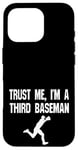 iPhone 16 Pro Funny 3rd Third Baseman Baseball Player Defense Field Case