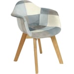 The Home Deco Kids - Fauteuil patchwork pour enfants Léonie