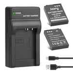 Joiry 2X EN-EL12 Batterie et Chargeur Compatible avec Nikon CoolPix A900 W300 S9900 S9700 S9500 S9300 S9100 S8200 S6300 AW130 AW100s AW110s AW120s