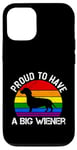 Coque pour iPhone 12/12 Pro Rainbow LGBT Love Weiners Dogs Love Love Funny Gay Man Pride Fun