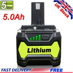 For Ryobi 18V One+ 5Ah Lithium Battery RB18L50 RB18L40 P104 P105 P108 P107 P780